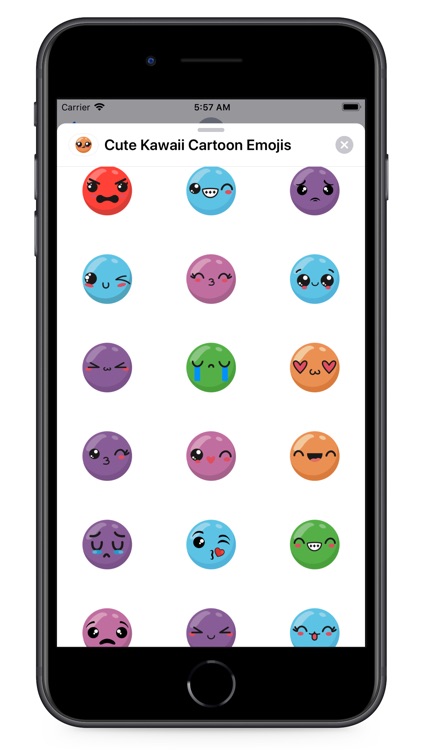 Cute Kawaii Cartoon Emojis