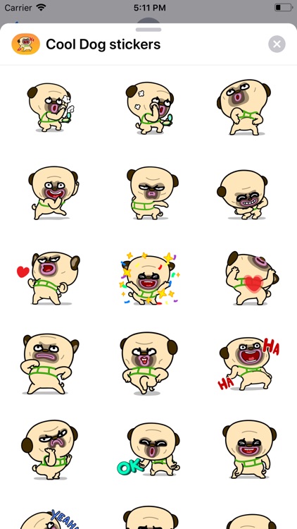 Cool Dog Animated Stickers