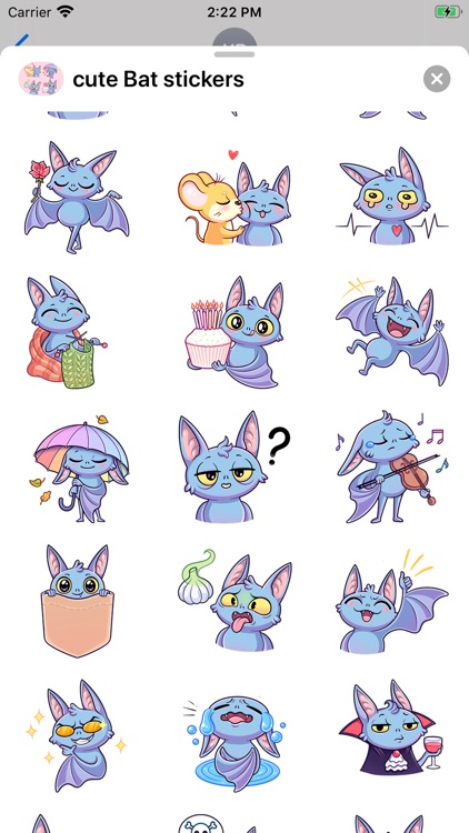 Cute Bat stickers