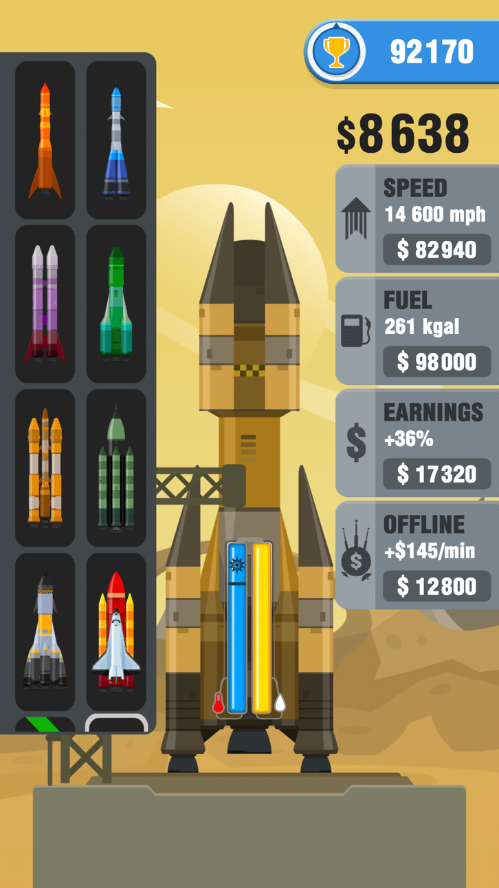 Rocket Sky! Hack screenshot 2 - iOS game interface