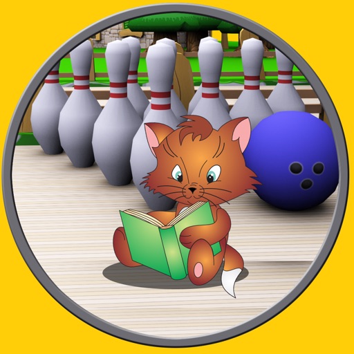 cats bowling for children - free game icon