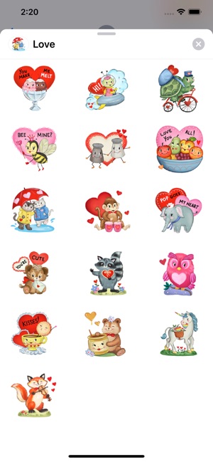 Love & Romance Cute Sticker IM(圖2)-速報App