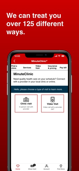 CVS Pharmacy app screenshot