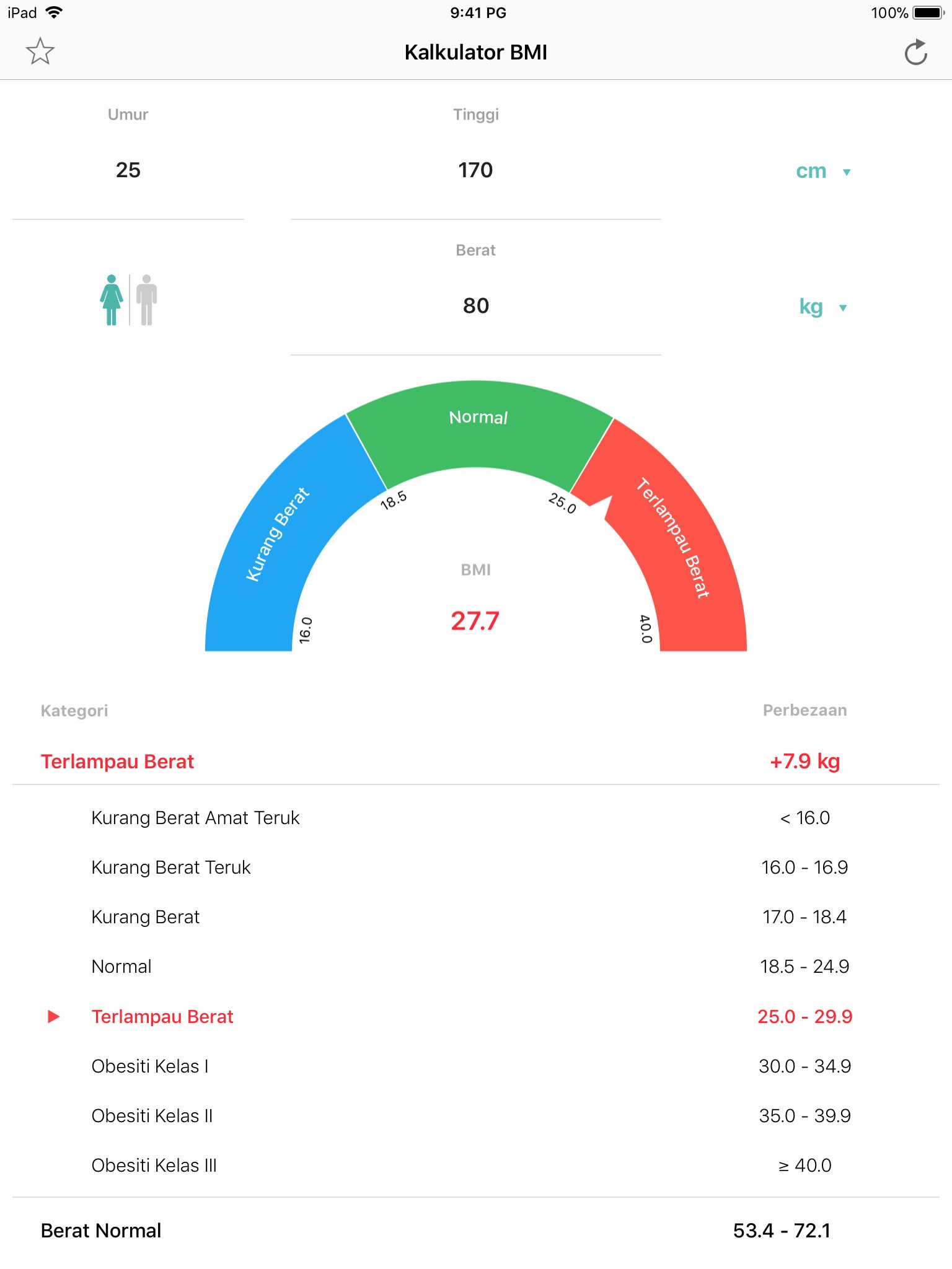 BMI Calculator – Weight Loss screenshot 2