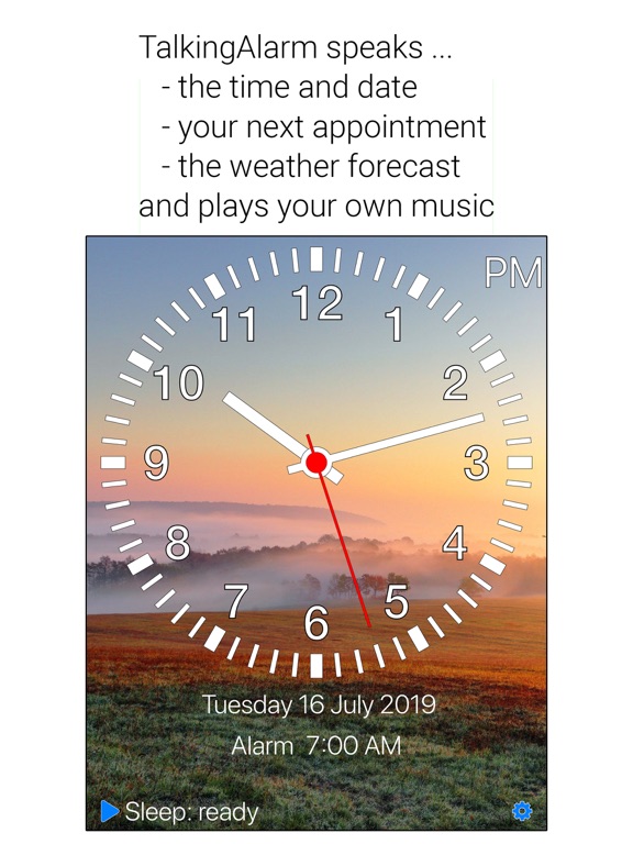 TalkingAlarm - Best bedside clock! screenshot