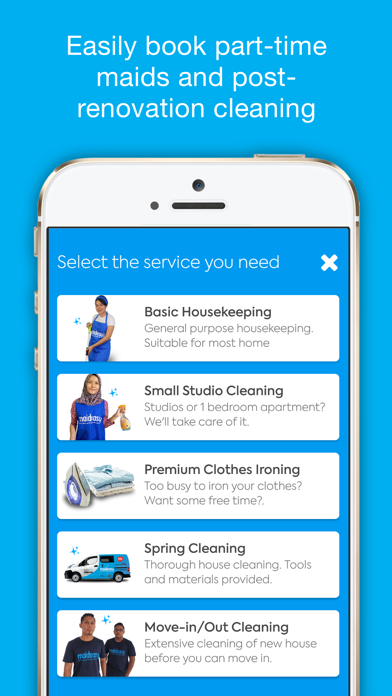 How to cancel & delete Maideasy - Book a cleaner now from iphone & ipad 1