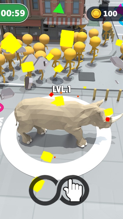 Rhino Rampage: City Simulator screenshot-4