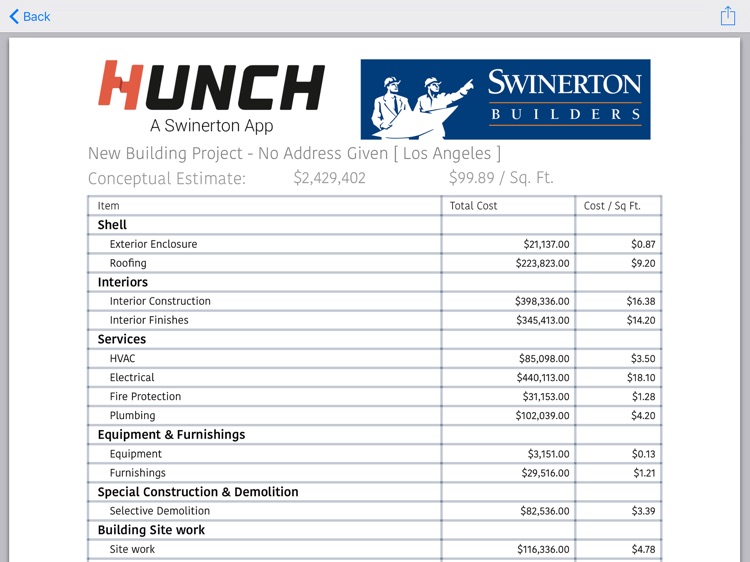 Hunch - The Estimating app screenshot-4