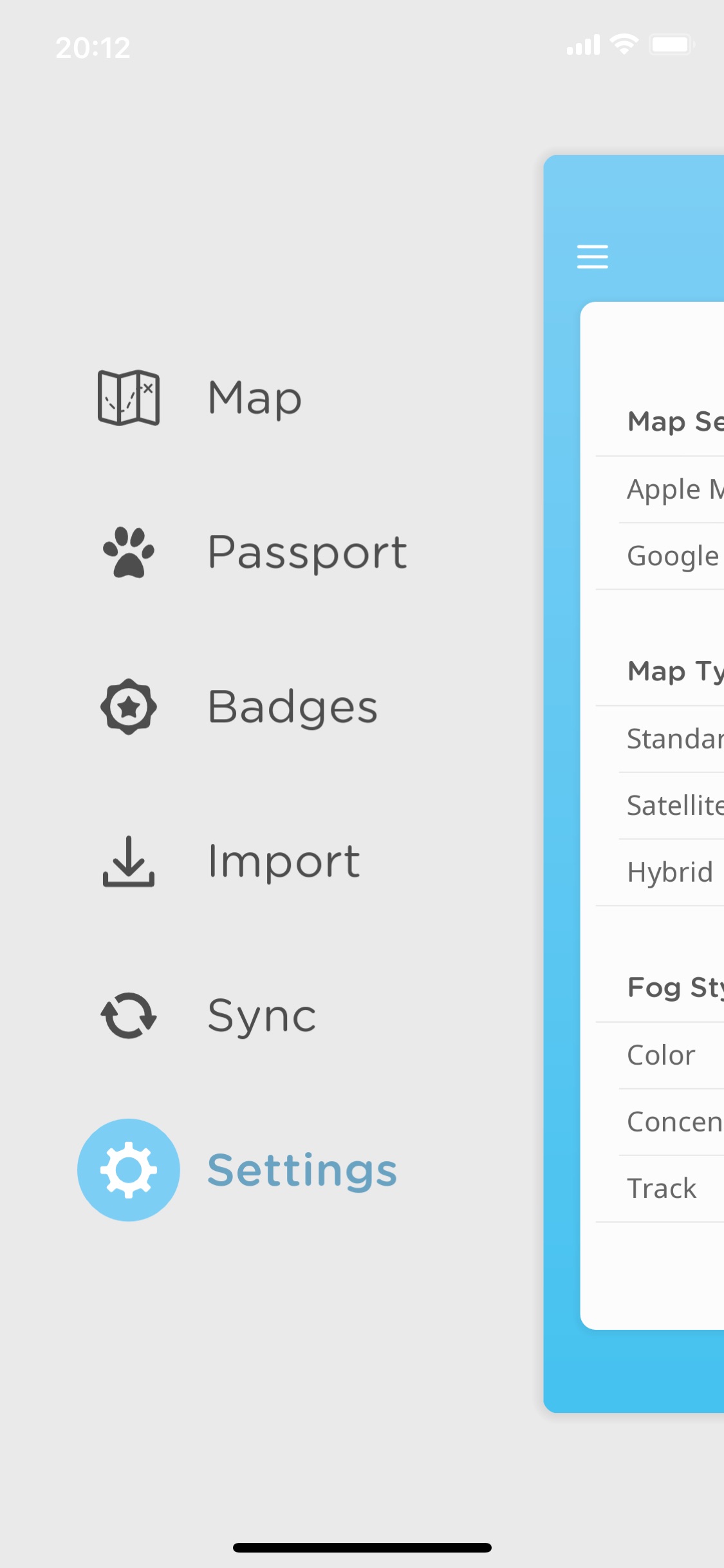 Screenshot do app Fog of World