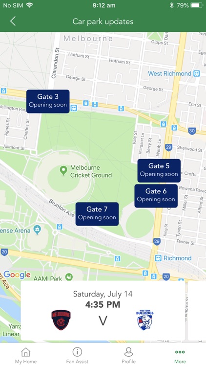 Mcg Car Park Map Mcg By Melbourne Cricket Club