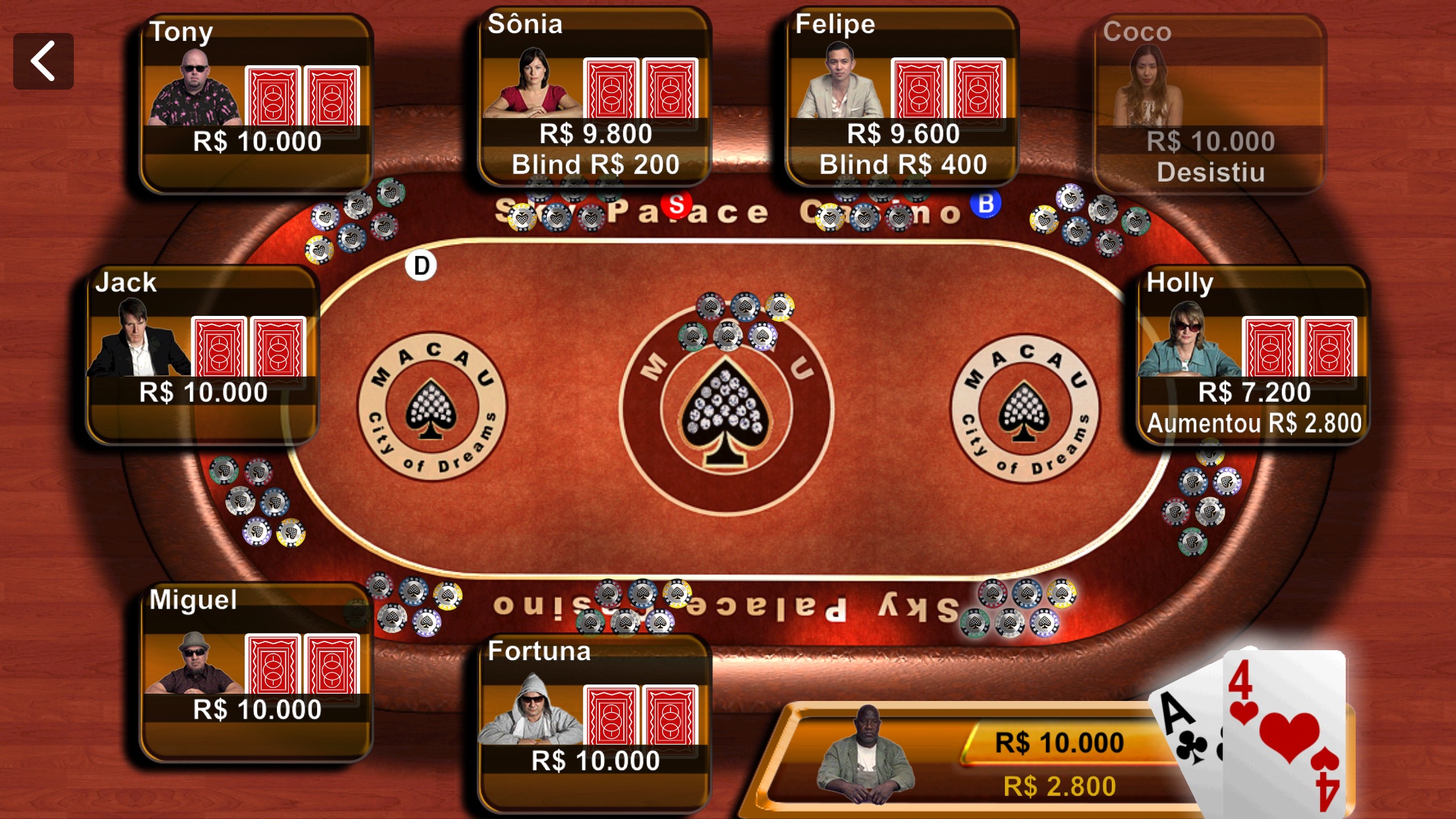 Screenshot do app Texas Hold’em