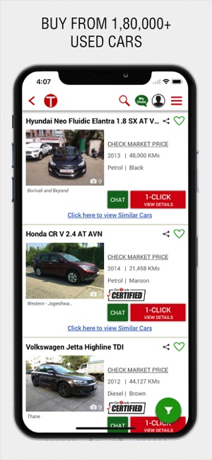 car trade valuation app