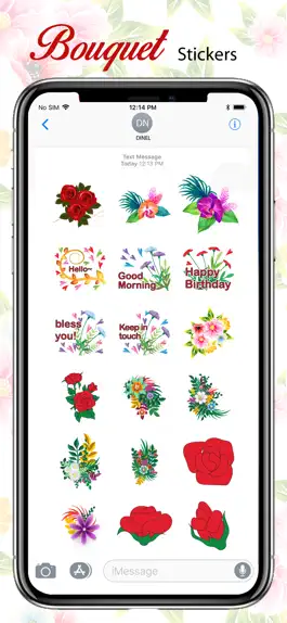 Game screenshot Bouquet Stickers Pack apk