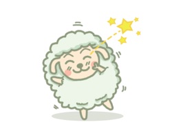 Pretty little sheep sticker