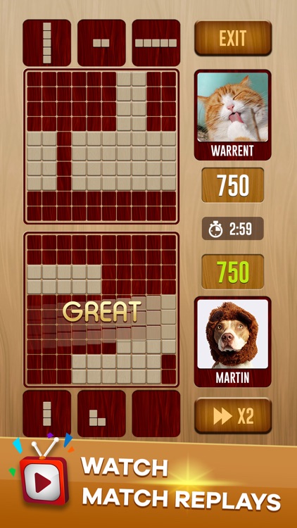 Woody Battle Block Puzzle Dual screenshot-3