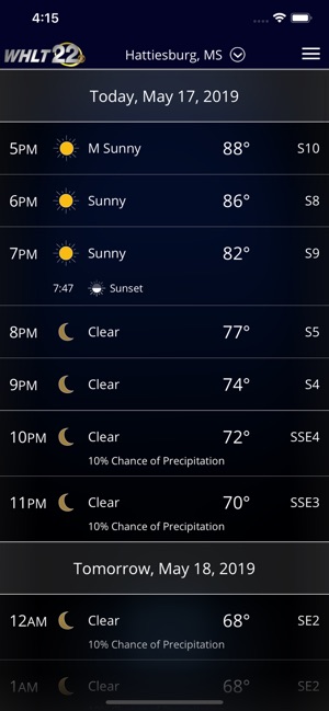 WHLT Weather – Hattiesburg, MS(圖2)-速報App