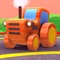 Truck game for toddlers with fun puzzles to build and play with 12 different colorful trucks and cars