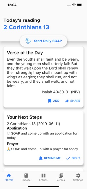 Daily SOAP - Bible reading app(圖1)-速報App