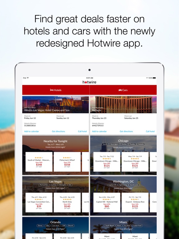 Hotwire – Hotel Deals, Car Rentals, and Last Minute Travel App screenshot