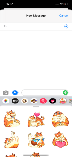 Adorable Tiger Stickers HD