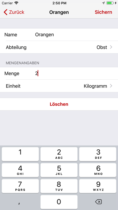 Einkaufszettl screenshot 3