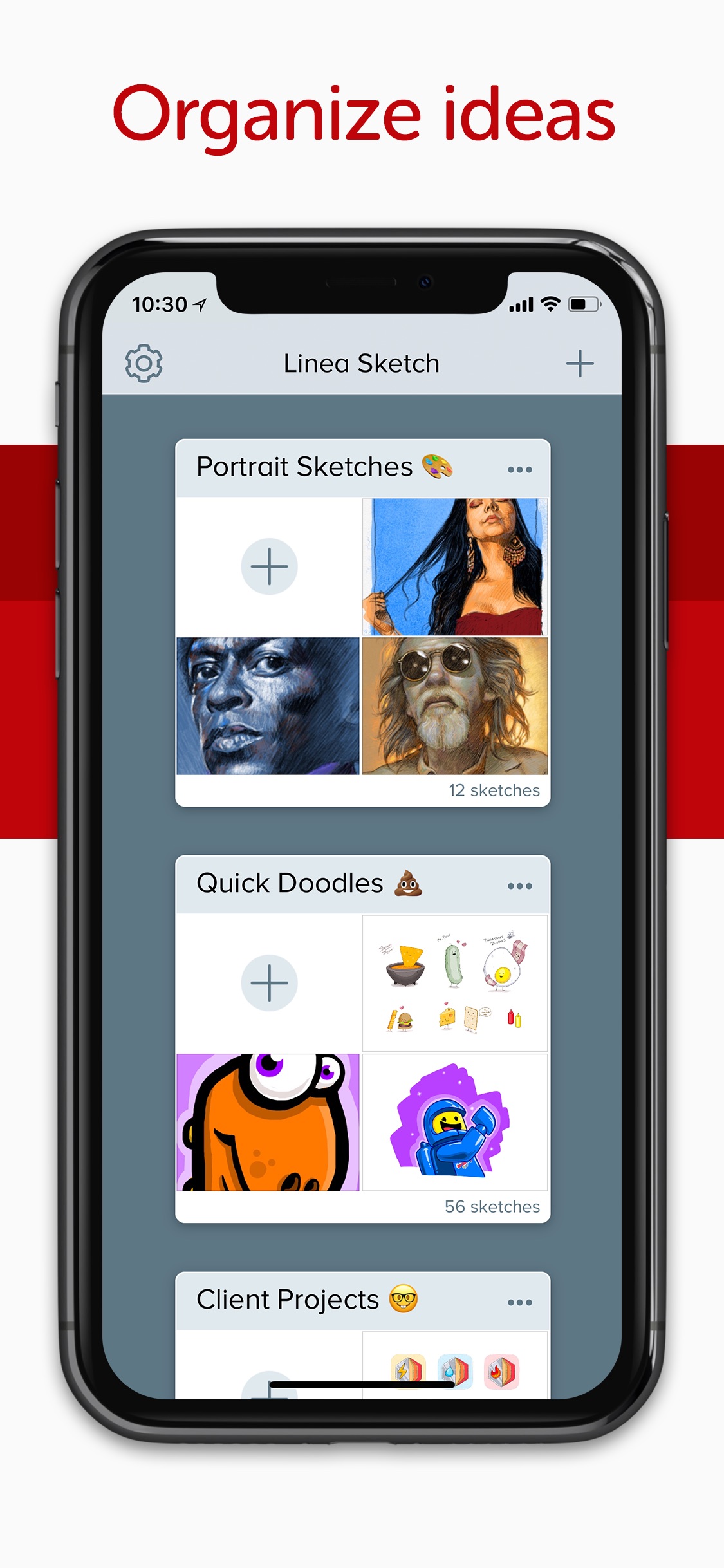 Screenshot do app Linea Sketch