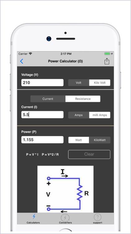 Electrical Calculator lite screenshot-4