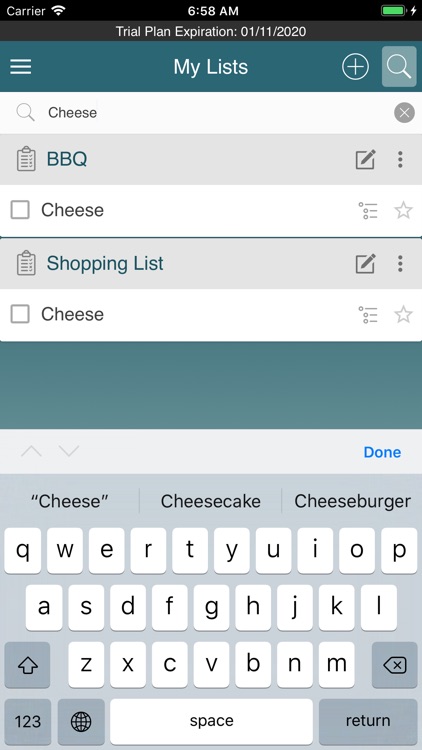 Create My List screenshot-6