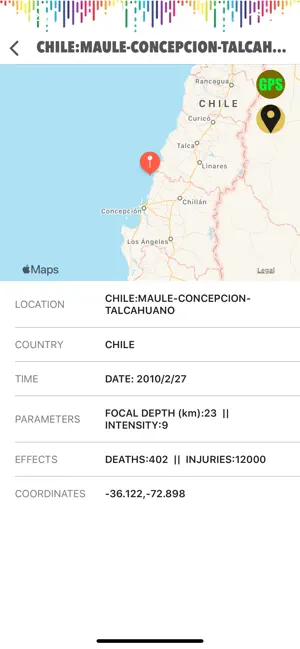 Screenshot 8 Mapas de Terremotos - eQuake iphone