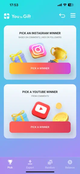 Game screenshot You to Gift - Giveaway picker apk