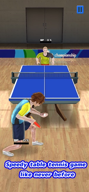 Super rally table tennis