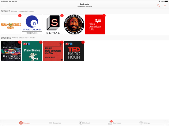 RSSRadio Podcast Downloader App screenshot