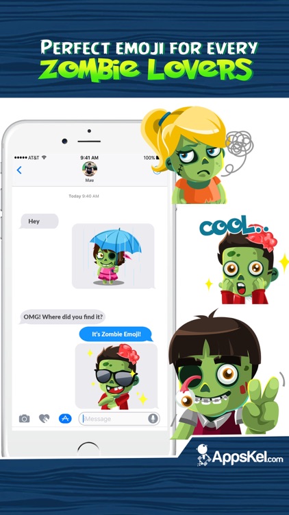 Zombies Emoji Stickers App screenshot-3