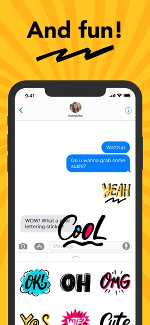 UGH Lettering Stickers(圖3)-速報App