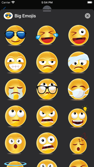 Big Emojis - Stickers screenshot 2