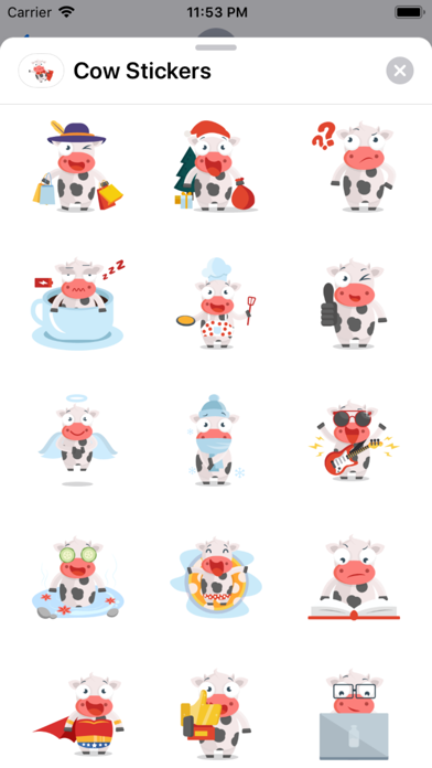 Cow Stickers screenshot 3