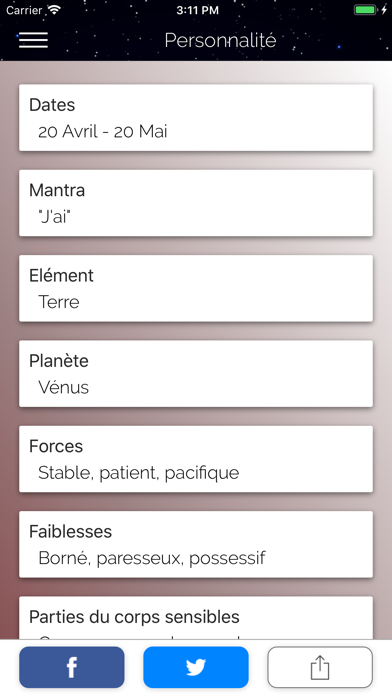 Screenshot #3 pour Horoscope Taureau du Jour