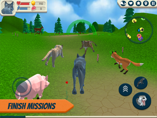 Wolf Simulator: Wild Animals screenshot 2