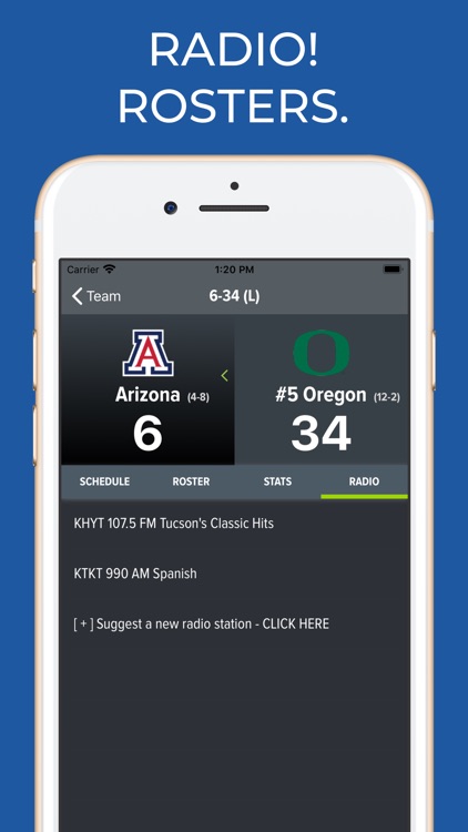 Arizona Football Schedules