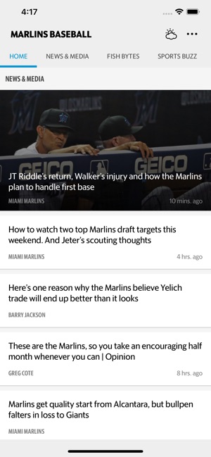 News for Marlins Baseball(圖1)-速報App