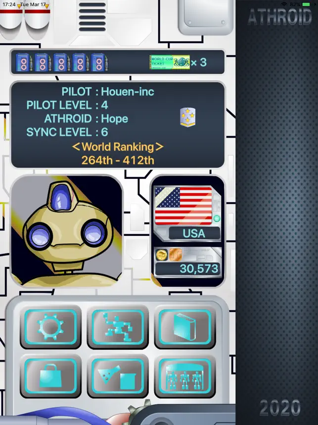ATHROID2020, game for IOS