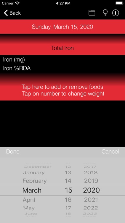 Iron Counter and Tracker