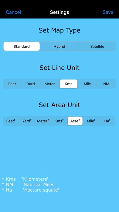 How to cancel & delete Map Measure - Draw Area & Line from iphone & ipad 4