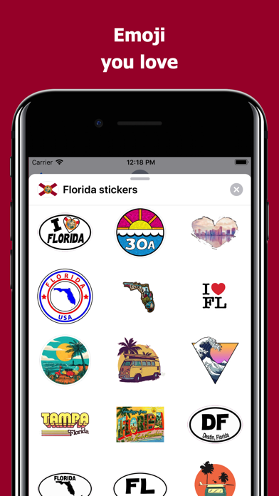 Florida emoji - USA stickers screenshot 2