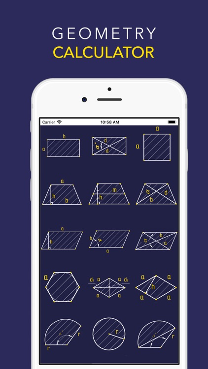 Geometry Area Calculators