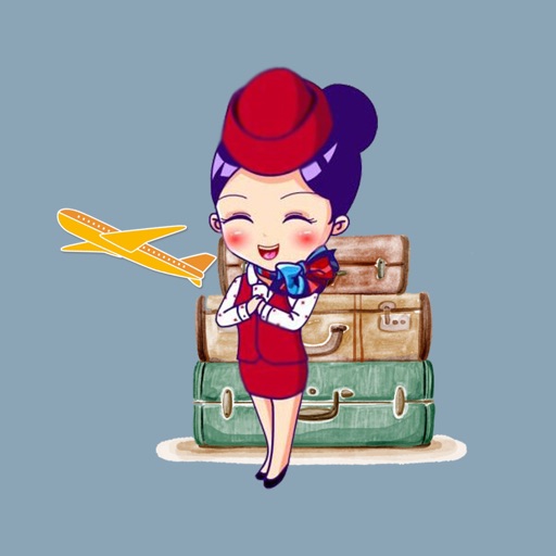 Cabin Crew Emoji Stickers