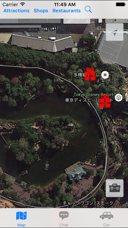 Map for Tokyo Disneyland