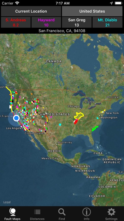 U.S. Earthquake Faults