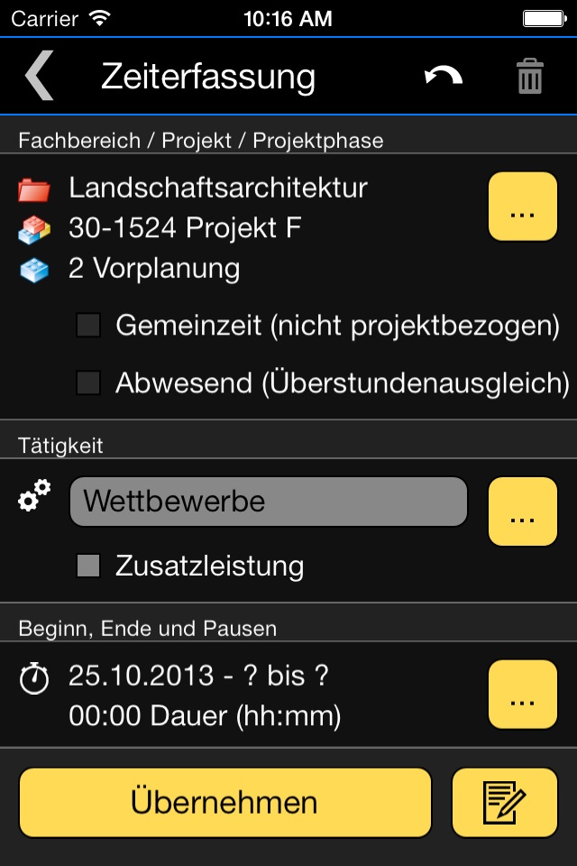 Zeiterfassung Mobile screenshot 4