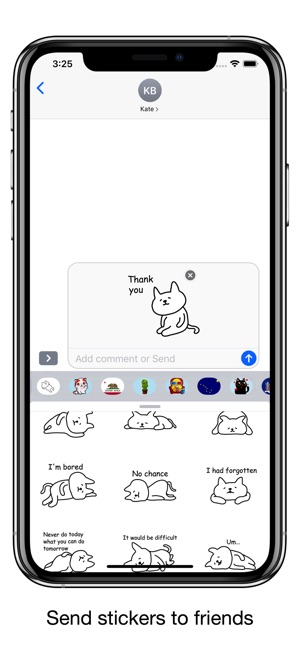 Bored cat - Emoji and Stickers(圖4)-速報App